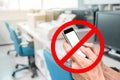 Using smartphone is not allow in working office
