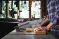 Using a table saw