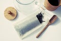 Using tea bags to prepare traditional tea Royalty Free Stock Photo