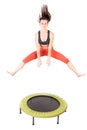 Using trampoline Royalty Free Stock Photo