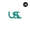 USL Logo Letter Monogram Design Royalty Free Stock Photo