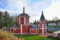Uspenskaya Church in Golden Autumn Season - Suzdal Cityscapes -