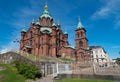 Uspenski Cathedral in Helsinki in Finland
