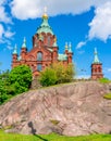 Uspenski Cathedral (Uspenskin katedraali) in Helsinki, Finland