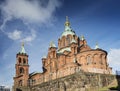 Uspenski orthodox church cathedral famous landmark in helsinki c