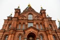 Uspenskin cathedral in Helsinki autumn view