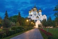 Uspenskiy cathedral in the evening, Yaroslavl Royalty Free Stock Photo