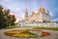 Uspenskiy cathedral on sunset in Vladimir