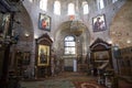 The Uspensky cathedral in the city of Dranda in the Republic of Abkhazia. Interior decoration. A clear sunny day on May