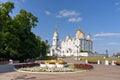 Uspensky Cathedral in Vladimir city - an outstanding monument of white-stone architecture of Russia