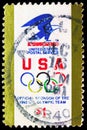 USPS Eagle Logo, Olympic Rings, 1991-1994 Regular Issue serie, circa 1991
