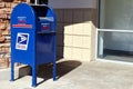 USPS United States Postal Service Mail Collection Box Royalty Free Stock Photo