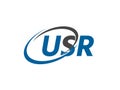 USR letter creative modern elegant logo design Royalty Free Stock Photo