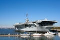 USS Aircraft Carrier in Charleston Royalty Free Stock Photo