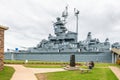 USS Alabama Battleship at the Memorial Park in Mobile Alabama USA Royalty Free Stock Photo