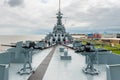 USS Alabama Battleship at the Memorial Park in Mobile Alabama USA Royalty Free Stock Photo