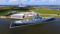 To USS Alabama battleship Royalty Free Stock Photo