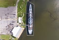 USS Alabama battleship on Mobile Bay Royalty Free Stock Photo