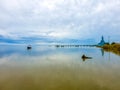 The USS Alabama battleship in Mobile Bay Royalty Free Stock Photo