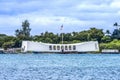 USS Arizona Memorial Pearl Harbor Honolulu Hawaii Royalty Free Stock Photo