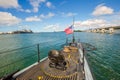 USS Bowfin Submarine flag Royalty Free Stock Photo