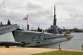 USS Bowfin Submarine at Pearl Harbor Hawaii Royalty Free Stock Photo