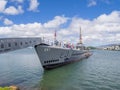 USS Bowfin submarine in Pearl Harbor Royalty Free Stock Photo