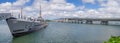 USS Bowfin submarine in Pearl Harbor Royalty Free Stock Photo