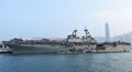 USS Boxer(LHD-4) visit Hong Kong Royalty Free Stock Photo