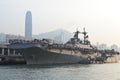 USS Boxer(LHD-4) visit Hong Kong Royalty Free Stock Photo