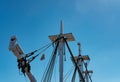 USS Constitution seen in dry dock in Boston, MA, USA.