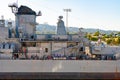 USS Iowa Battleship Museum at Port of Los Angeles in California