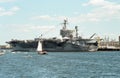 USS John F. Kennedy CV-67 Aircraft Carrier Royalty Free Stock Photo