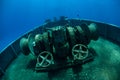 Bow of Shipwreck in Caribbean Sea Royalty Free Stock Photo