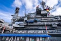 USS Midway Museum, San Diego. The USS Midway is an aircraft carrier converted to a maritime museum in San Diego, California, USA. Royalty Free Stock Photo