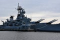 USS New Jersey BB-62 in Camden, New Jersey Royalty Free Stock Photo