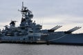 USS New Jersey BB-62 in Camden, New Jersey Royalty Free Stock Photo