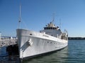 USS Potomac rest at dock in Oakland Harbor