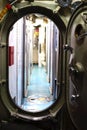 USS Razorback diesel submarine hatch Royalty Free Stock Photo