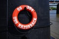 USS Razorback diesel submarine life ring Royalty Free Stock Photo