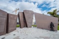 USS San Diego Memorial at the harbor - CALIFORNIA, USA - MARCH 18, 2019