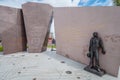 USS San Diego Memorial at the harbor - CALIFORNIA, USA - MARCH 18, 2019