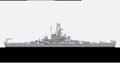 USS SOUTH DAKOTA 1942. United States Navy battleship.
