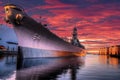 USS Wisconsin Royalty Free Stock Photo