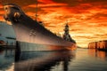 USS Wisconsin Royalty Free Stock Photo