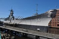 USS Wisconsin Battleship (BB-64) in Norfolk, Virginia Royalty Free Stock Photo