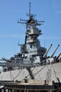 USS Wisconsin Battleship (BB-64) in Norfolk, Virginia Royalty Free Stock Photo