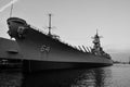 USS Wisconsin in Norfolk, Virginia Royalty Free Stock Photo
