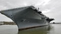 USS Yorktown Aircraft Carrier Front Royalty Free Stock Photo