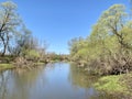 Ussia, Moscow region Protva river in May Royalty Free Stock Photo